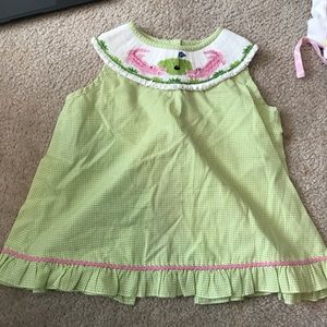 Hand Smocked Sleeveless Top